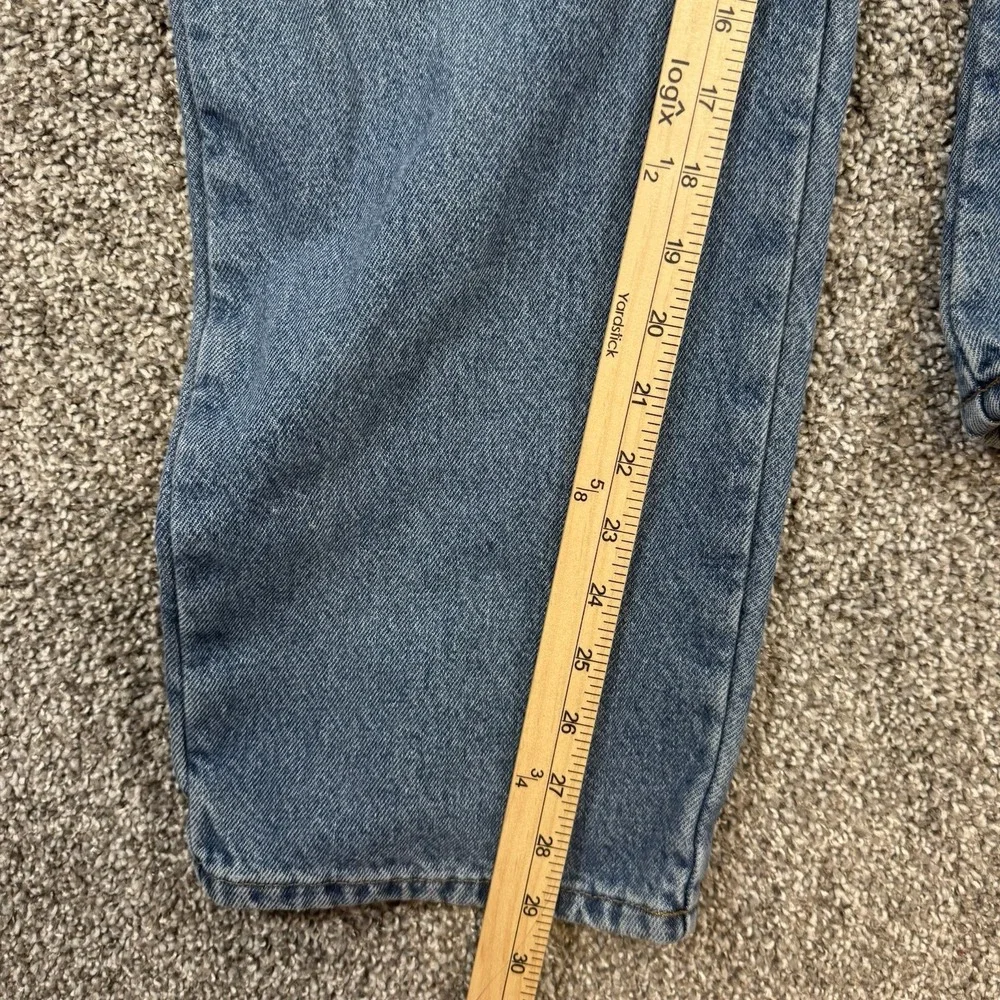 LL Bean Jeans Adult 38x29‎ Blue Denim Classic Fit Flannel Lined Straight